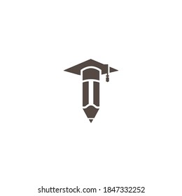 Education Creative pen logo design vector template