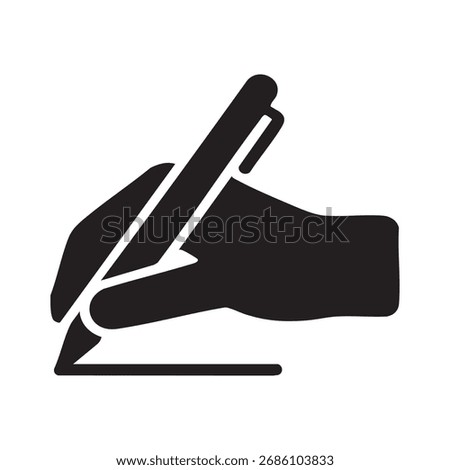 Education and Creativity Icon Handwriting with Pen