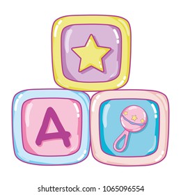 education cubes baby play objects