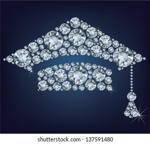 Education Cup made from diamonds