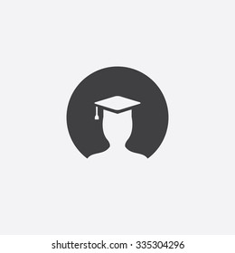 education cut identity template icon design element