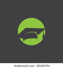education cut identity template icon design element
