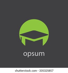 education cut identity template icon design element