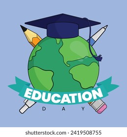 Icono de educación de la escuela vectorial Day