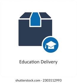 Concepto de icono de educación y educación