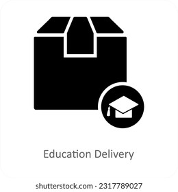 Concepto de icono de educación y educación