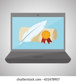 Education design. learning icon. isolated illustration , vector