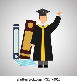 Education design. learning icon. isolated illustration , vector