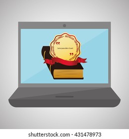 Education design. learning icon. isolated illustration , vector
