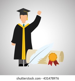 Education design. learning icon. isolated illustration , vector