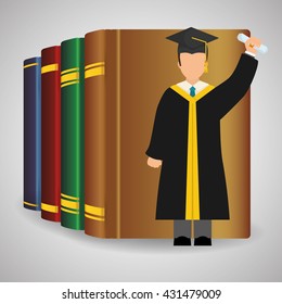 Education design. learning icon. isolated illustration , vector