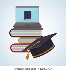 Education design. learning icon. isolated illustration , vector