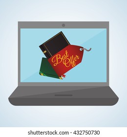 Education design. learning icon. isolated illustration , vector