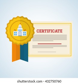 Education design. learning icon. isolated illustration , vector