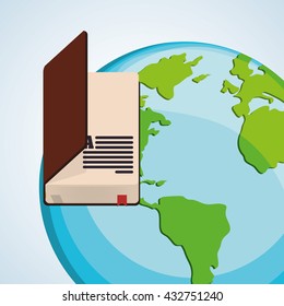 Education design. learning icon. isolated illustration , vector