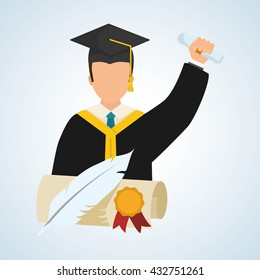 Education design. learning icon. isolated illustration , vector