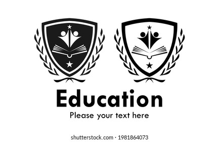 Education design logo template illustration