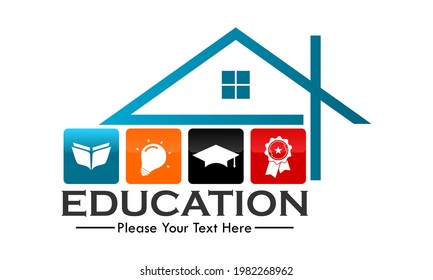 Education design logo template illustration