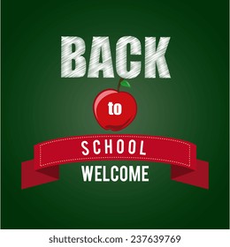 Education design over green background,vector illustration.