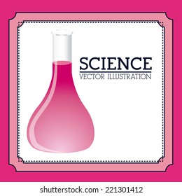 Education design over pink background, vector illustration