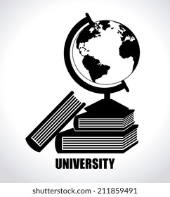 Education design over white background, vector illustration