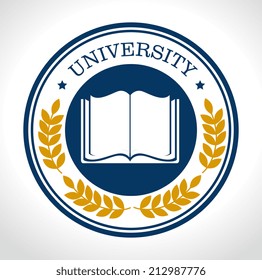 Education design over white background, vector illustration