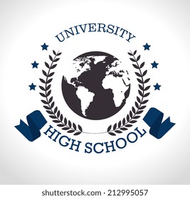 Education design over white background, vector illustration