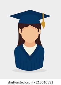 Education design over white background, vector illustration