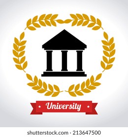 Education design over white background, vector illustration