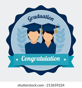 Education design over white background, vector illustration