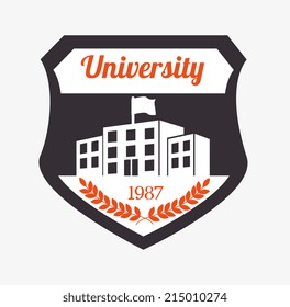 Education design over white background, vector illustration