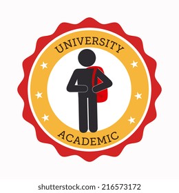 Education design over white background, vector illustration