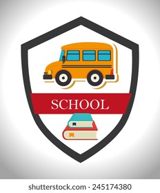Education design over white background, vector illustration.