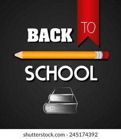Education design over white background, vector illustration.