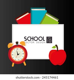 Education design over white background, vector illustration.