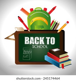 Education design over white background, vector illustration.
