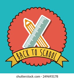 Education design over white background, vector illustration