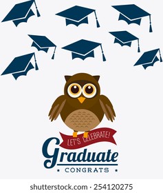 Education design over white background, vector illustration.