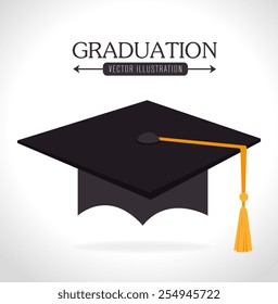 Education design over white background, vector illustration.