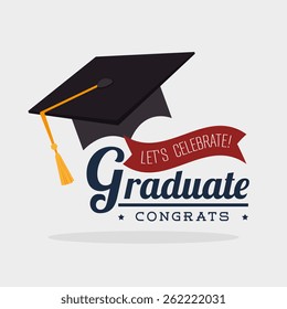 Education design over white background, vector illustration.