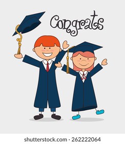 Education design over white background, vector illustration.