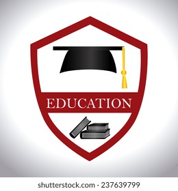 Education design over white background,vector illustration.