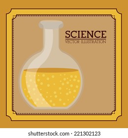 Education design over yellow background, vector illustration