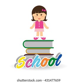 Education design. school icon. isolated illustration , vector