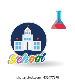 Education design. school icon. isolated illustration , vector