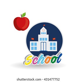 Education design. school icon. isolated illustration , vector
