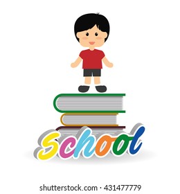 Education design. school icon. isolated illustration , vector