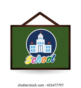 Education design. school icon. isolated illustration , vector