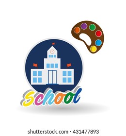 Education design. school icon. isolated illustration , vector