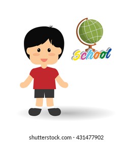 Education design. school icon. isolated illustration , vector